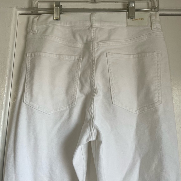 Express 90’s boot high rise distressed jeans size 6R - Picture 8 of 10